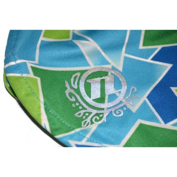 REI Novara Whittier Bike Dress Blue Mosaic Print - Picture 7 of 8